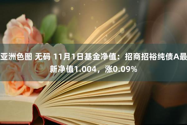 亚洲色图 无码 11月1日基金净值：招商招裕纯债A最新净值1.004，涨0.09%