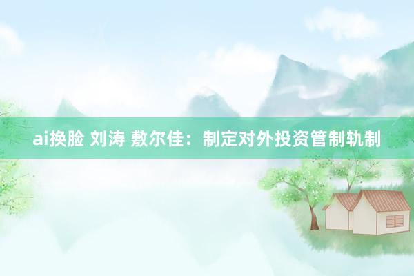 ai换脸 刘涛 敷尔佳：制定对外投资管制轨制