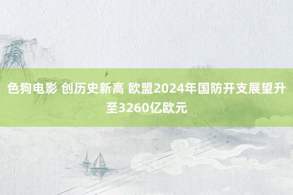 色狗电影 创历史新高 欧盟2024年国防开支展望升至3260亿欧元