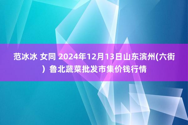范冰冰 女同 2024年12月13日山东滨州(六街)鲁北蔬菜批发市集价钱行情