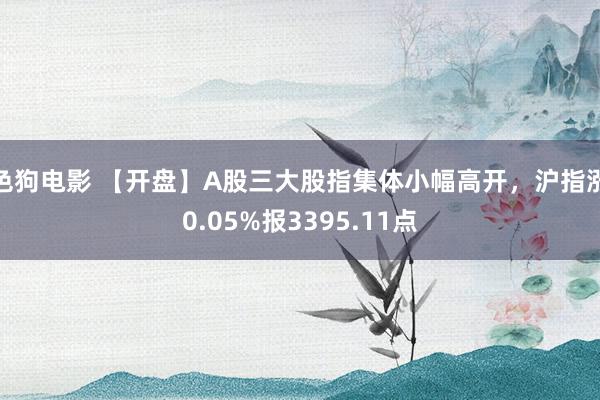 色狗电影 【开盘】A股三大股指集体小幅高开，沪指涨0.05%报3395.11点