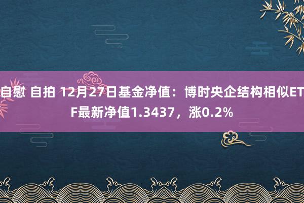 自慰 自拍 12月27日基金净值：博时央企结构相似ETF最新净值1.3437，涨0.2%