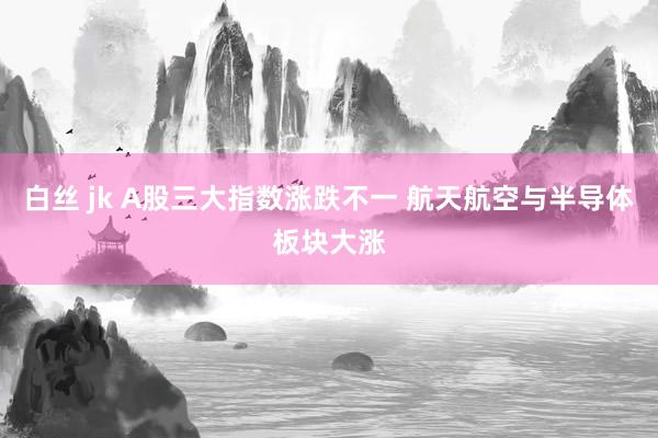 白丝 jk A股三大指数涨跌不一 航天航空与半导体板块大涨