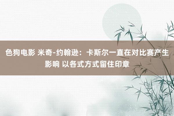 色狗电影 米奇-约翰逊：卡斯尔一直在对比赛产生影响 以各式方式留住印章