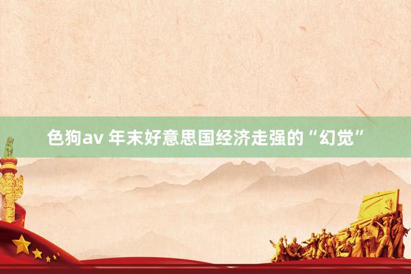色狗av 年末好意思国经济走强的“幻觉”