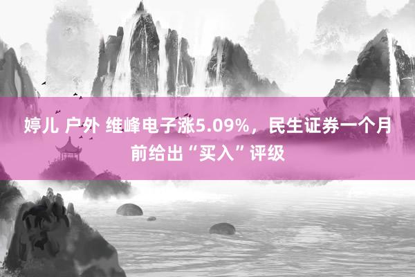 婷儿 户外 维峰电子涨5.09%，民生证券一个月前给出“买入”评级