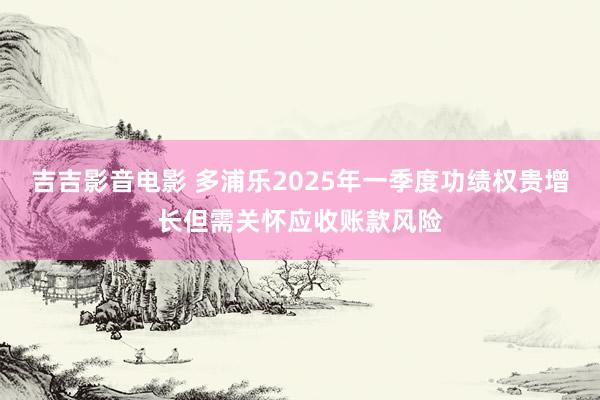 吉吉影音电影 多浦乐2025年一季度功绩权贵增长但需关怀应收账款风险