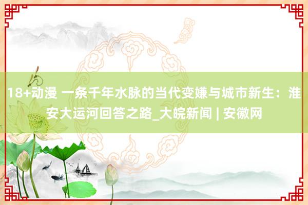 18+动漫 一条千年水脉的当代变嫌与城市新生：淮安大运河回答之路_大皖新闻 | 安徽网