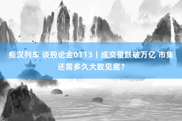 痴汉列车 谈股论金0113丨成交量跌破万亿 市集还需多久大致见底？