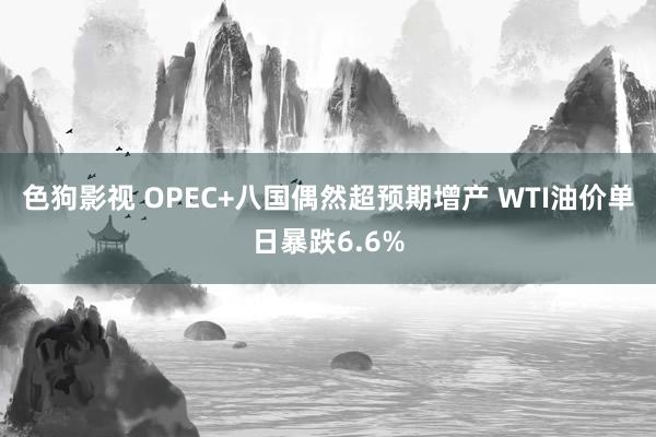 色狗影视 OPEC+八国偶然超预期增产 WTI油价单日暴跌6.6%