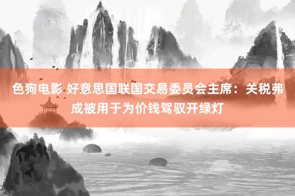 色狗电影 好意思国联国交易委员会主席：关税弗成被用于为价钱驾驭开绿灯